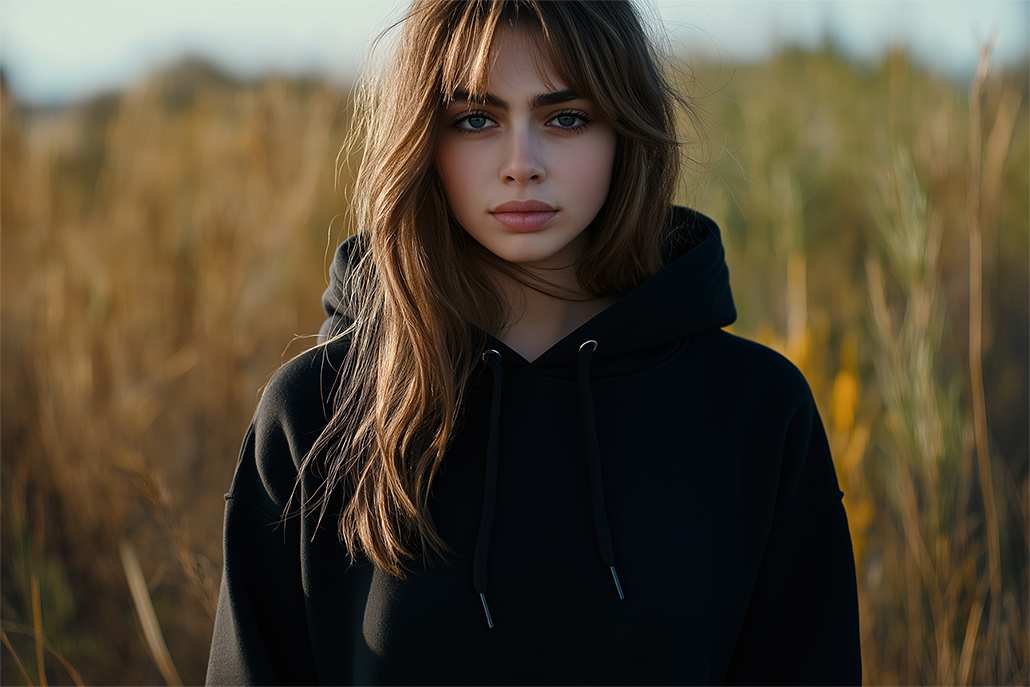 Depressed teen girl in black hoodie needing teen counseling in St. George.